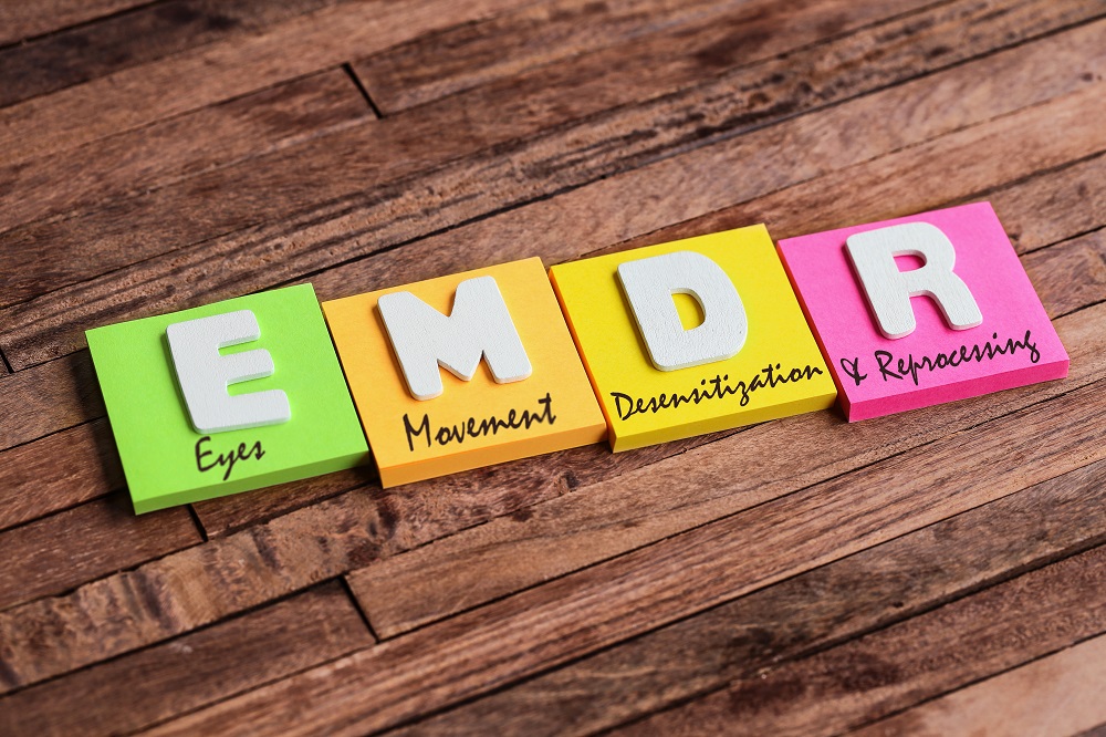 EMDR Eye Movement Desensitization and Reprocessing (EMDR) Therapy colourful blocks